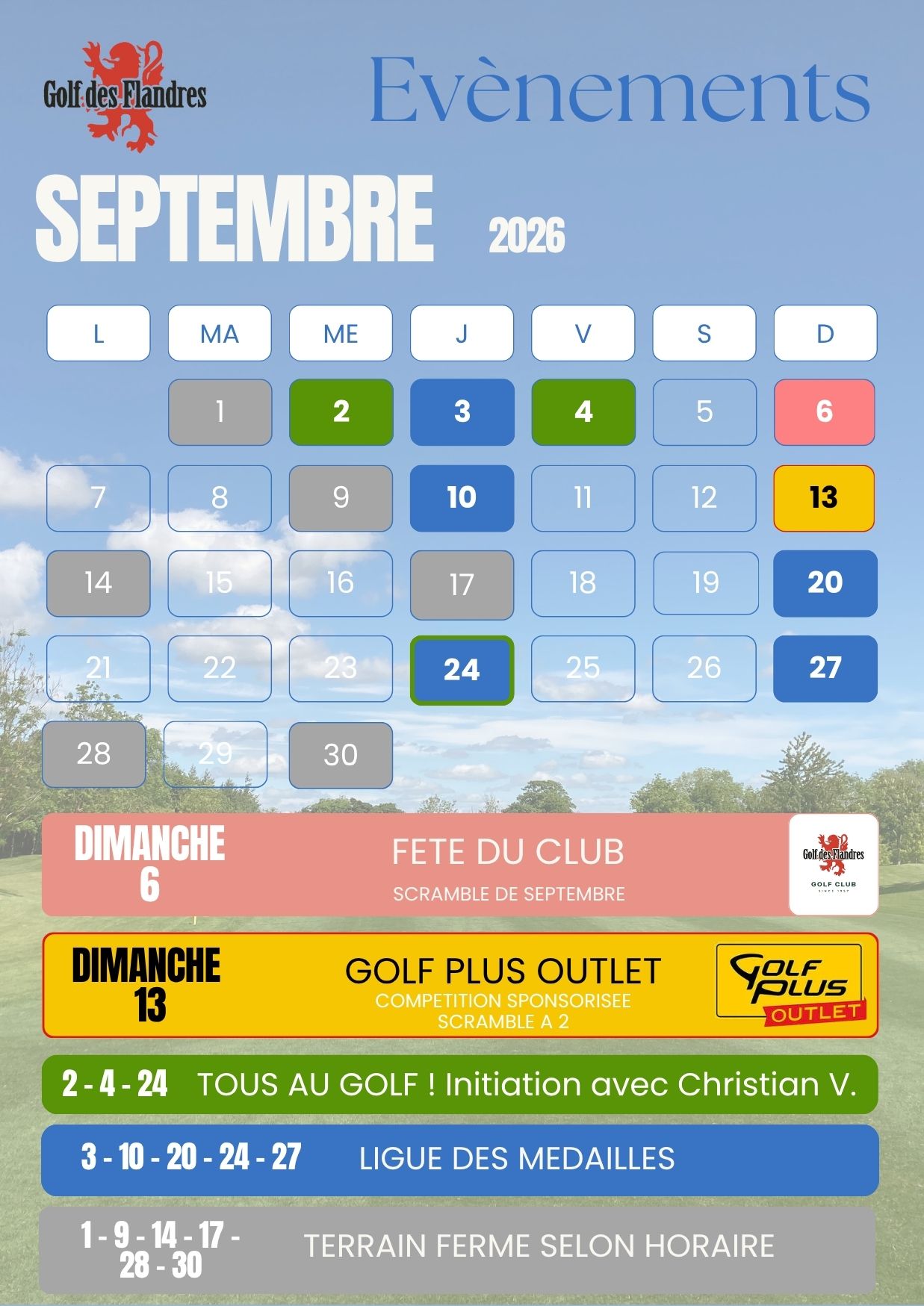 CALENDRIER SEPT 2026